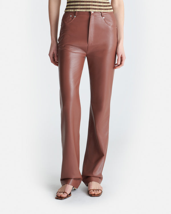 Nanushka Jacoba - Okobor™Alt-Leather Pants - Henna