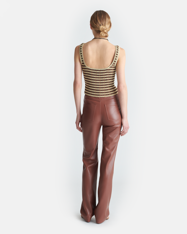 Nanushka Jacoba - Okobor™Alt-Leather Pants - Henna