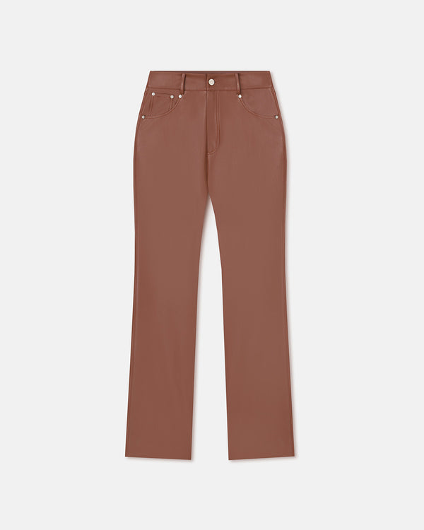 Nanushka Jacoba - Okobor™Alt-Leather Pants - Henna