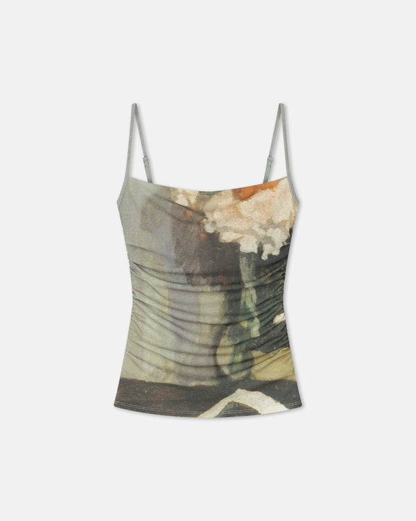 Nanushka Jazlyn - Printed Mesh Jersey Top - Books