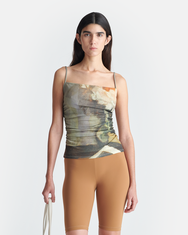 nanushka Jazlyn - Printed Mesh Jersey Top - Books