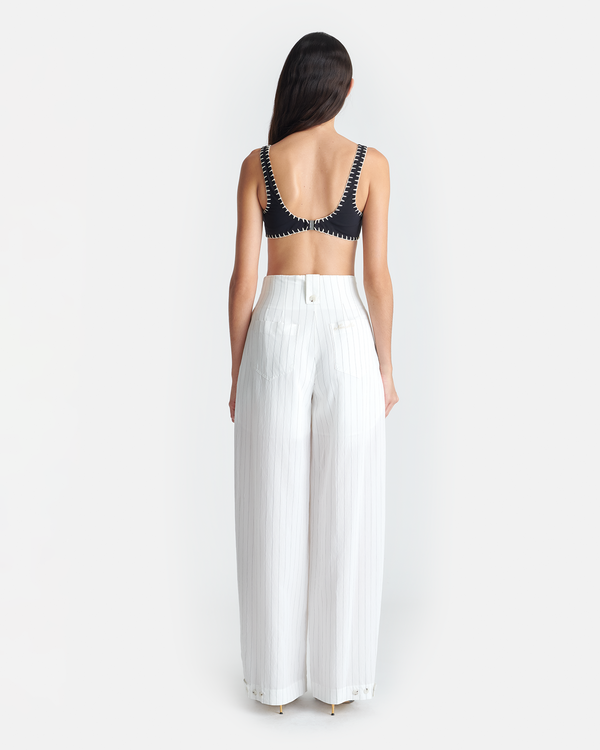 Nanushka Jenci - Pleated Wide-Leg Pants - White