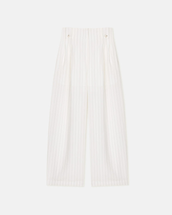 Nanushka Jenci - Pleated Wide-Leg Pants - White