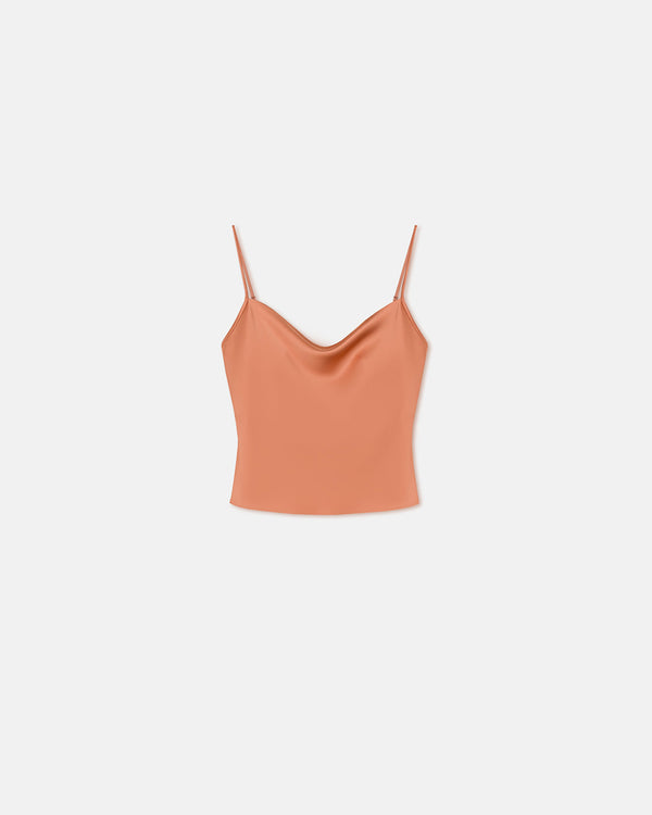 Nanushka Johar - Slip Satin Top - Apricot