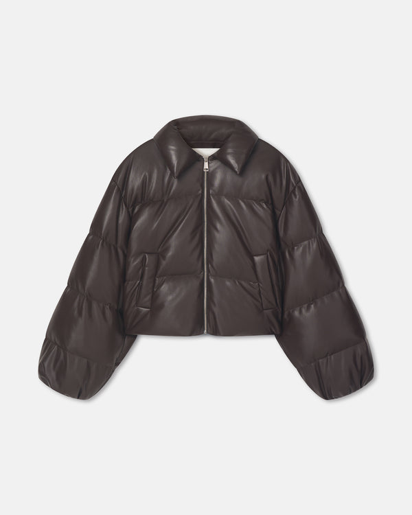 nanushka Juel - Okobor Jacket - Coffee Ground