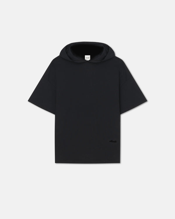nanushka Kacper - Cotton-Jersey Hooded T-Shirt - Black
