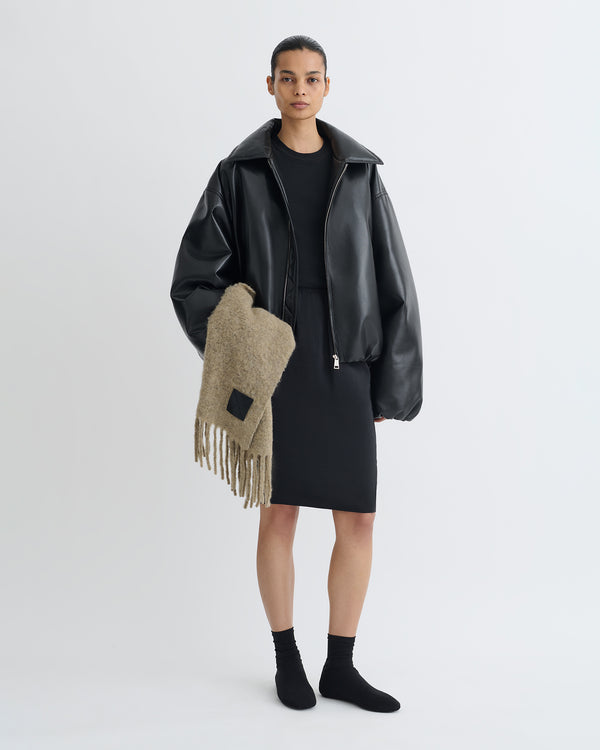 Nanushka Kaiya - Glass Poplin Skirt - Black