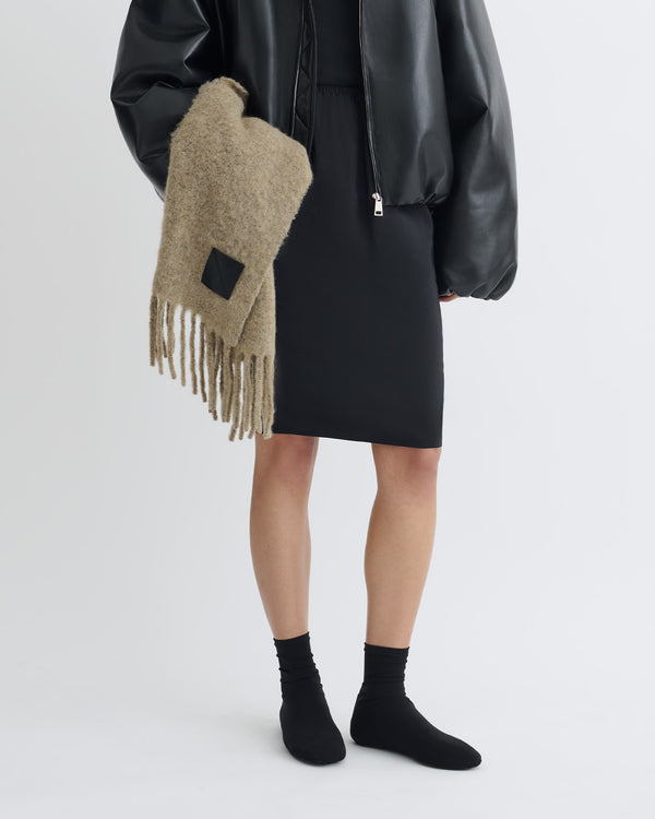 Nanushka Kaiya - Glass Poplin Skirt - Black