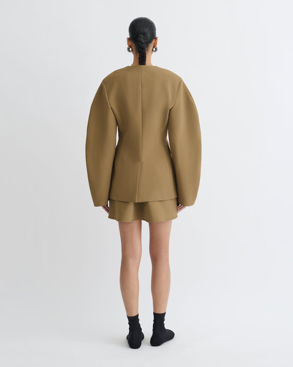 Nanushka Kaori - Elongated Blazer - Brown