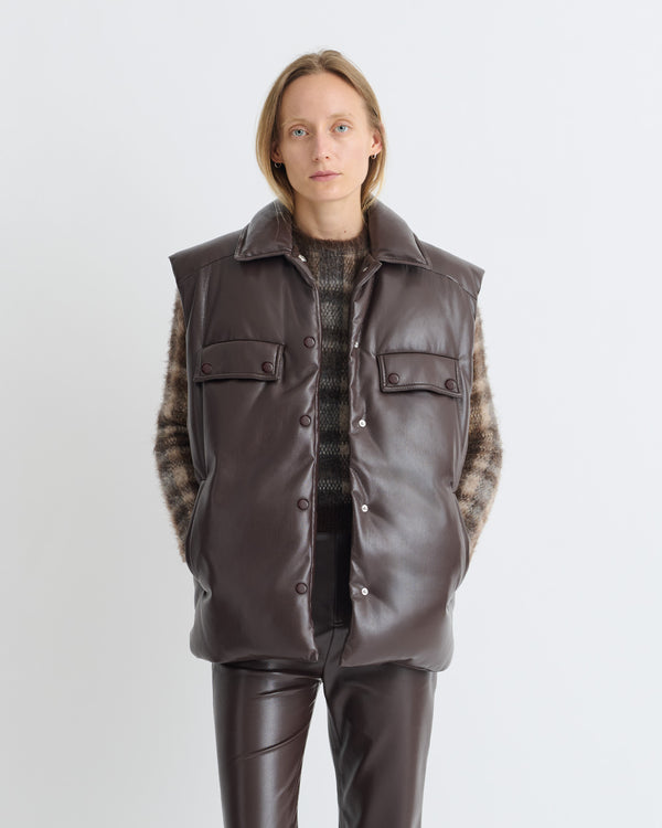 Nanushka Karlene - Okobor Vest - Coffee Ground
