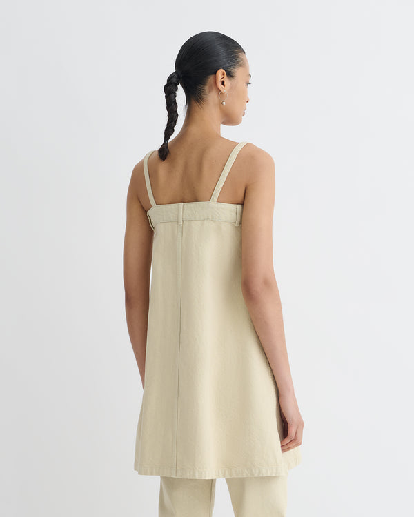 Nanushka Lidwina - Denim Mini Dress - Beige