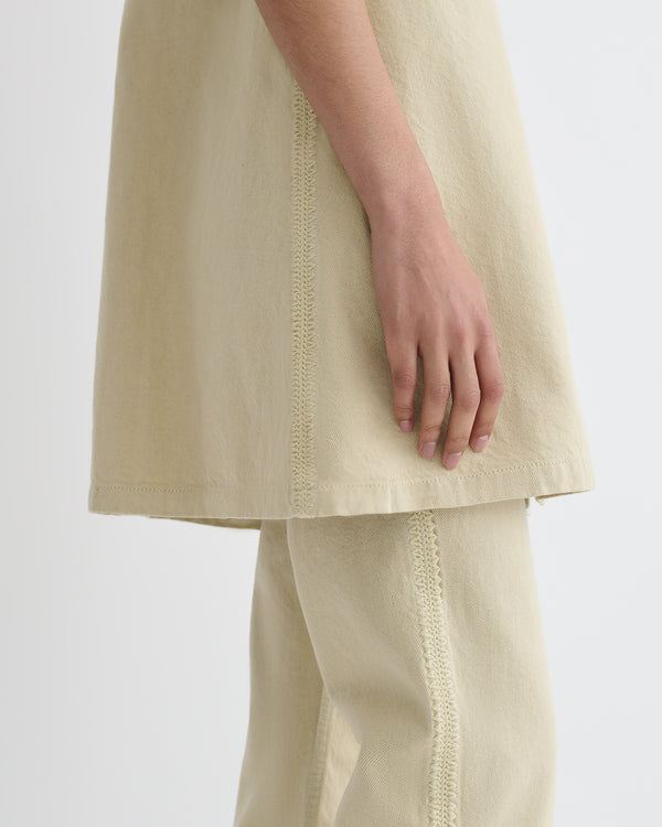 Nanushka Lidwina - Denim Mini Dress - Beige