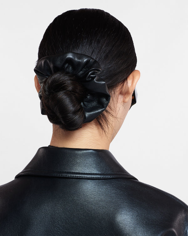 Nanushka Lou - Okobor™ Alt-Leather Scrunchie - Black