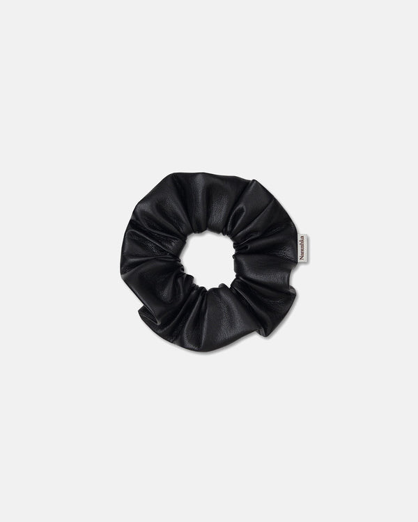 nanushka Lou - Okobor™ Alt-Leather Scrunchie - Black