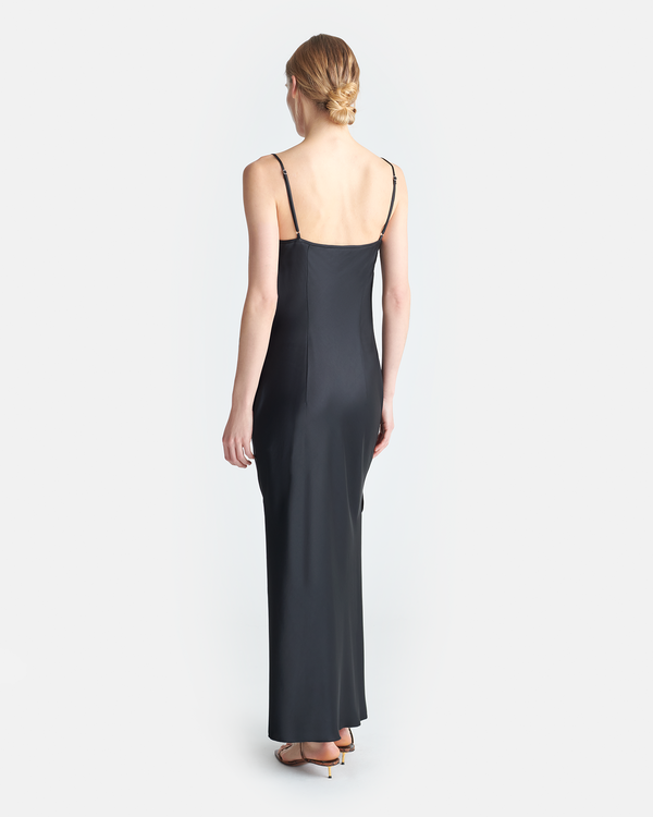 Nanushka Macia - Slip Satin Dress - Black