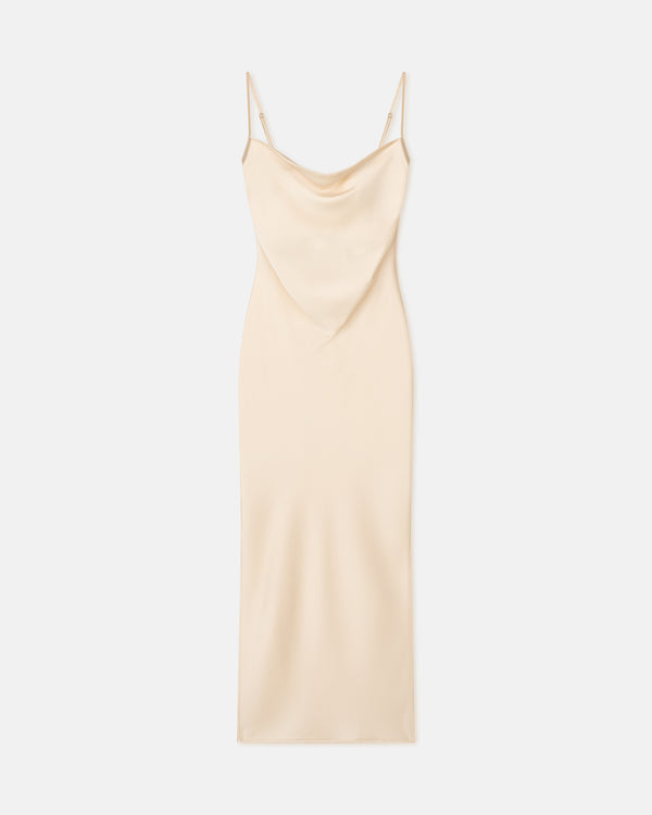 Nanushka Macia - Slip Satin Dress - Creme