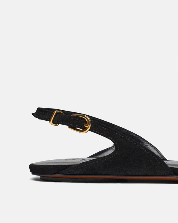 Nanushka Maimu - Leather Point-Toe Flats - Black