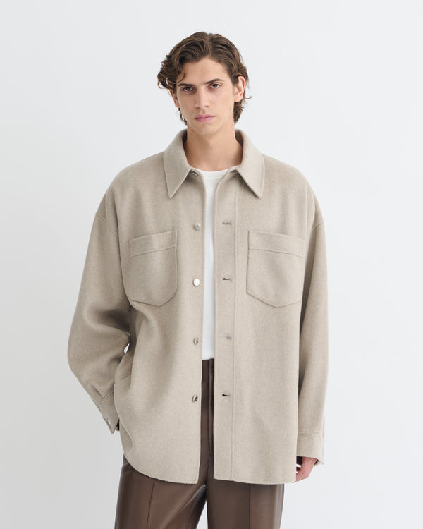 Nanushka Martin - Double Wool Overshirt - Stone