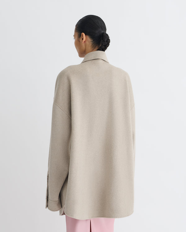Nanushka Martin - Double Wool Overshirt - Stone