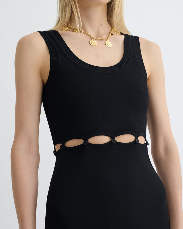 Nanushka Maves - Knitted Midi Dress - Black