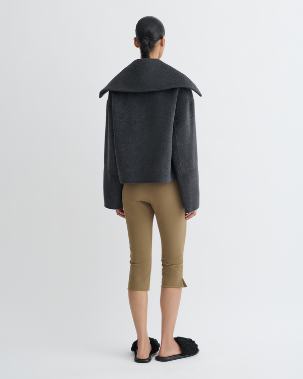 Nanushka Maxe - Double Wool Jacket - Grey Melange