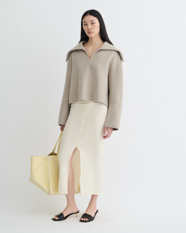 Nanushka Maxe - Double Wool Jacket - Stone