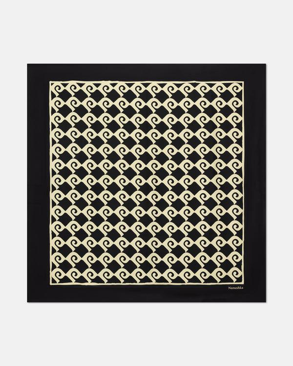 nanushka Miani - Printed Silk Scarf - Diamond Check