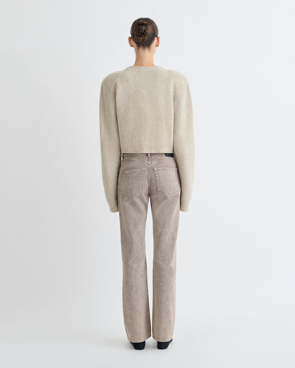 Nanushka Raddix - Overwashed Merino Cardigan - Oatmeal