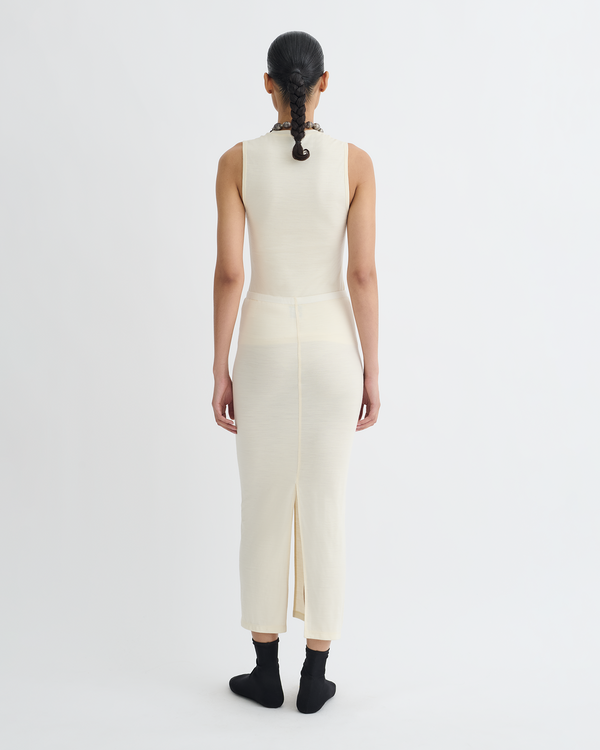 Nanushka Rafa - Wool Jersey Midi Skirt - Creme