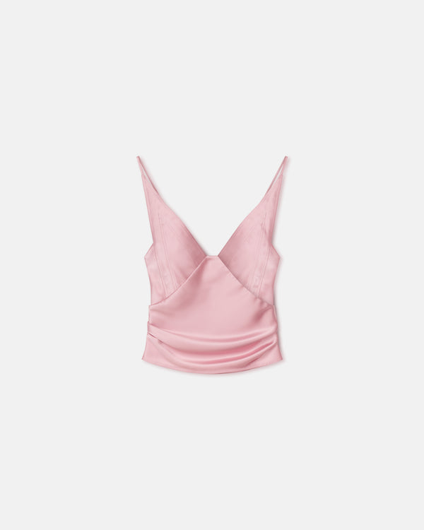 Nanushka Rheia - Slip Satin Top - Pink