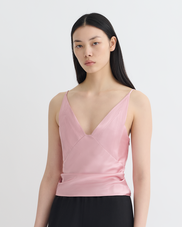 nanushka Rheia - Slip Satin Top - Pink