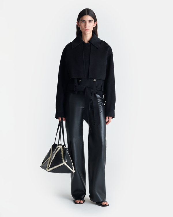 Nanushka Satoyo - Wool And Silk-Blend Jacket - Black