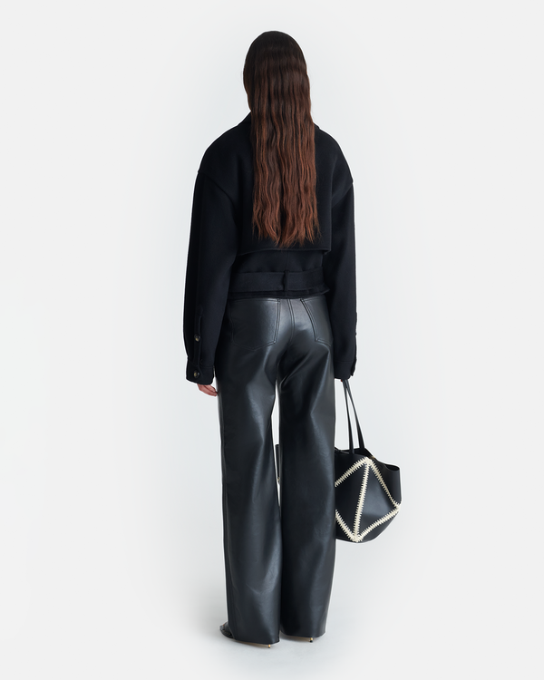 Nanushka Satoyo - Wool And Silk-Blend Jacket - Black