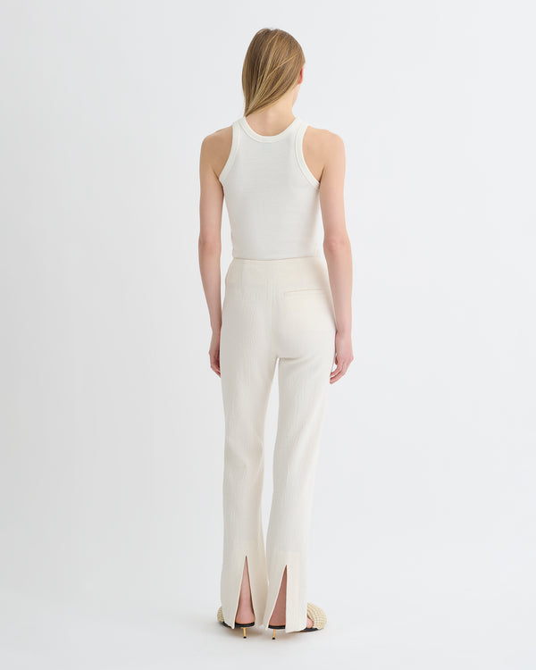Nanushka Shera - Crepe Melange Pants - Creme