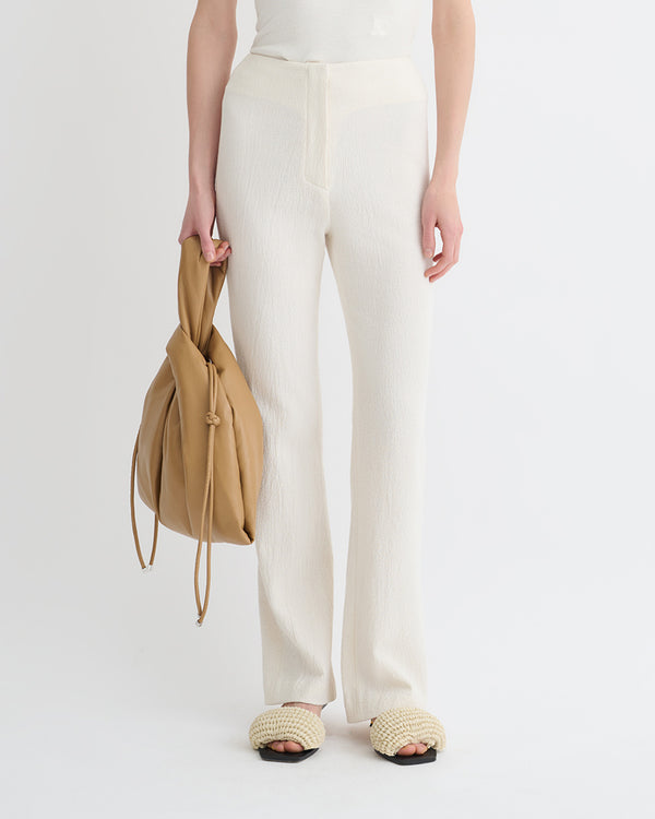 Nanushka Shera - Crepe Melange Pants - Creme