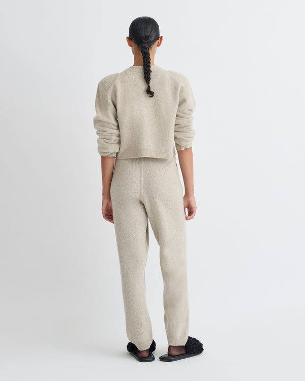 Nanushka Teclah - Overwashed Merino Pants - Oatmeal