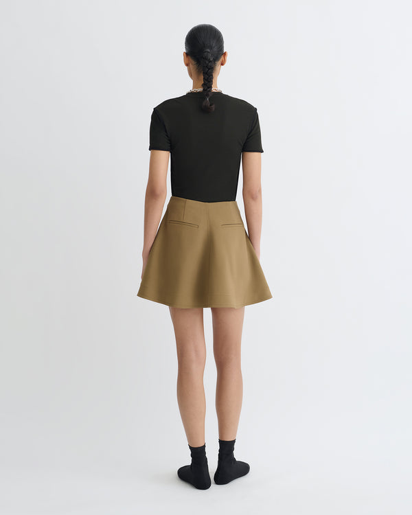 Nanushka Tenna - Tailored A-Line Mini Skirt - Brown