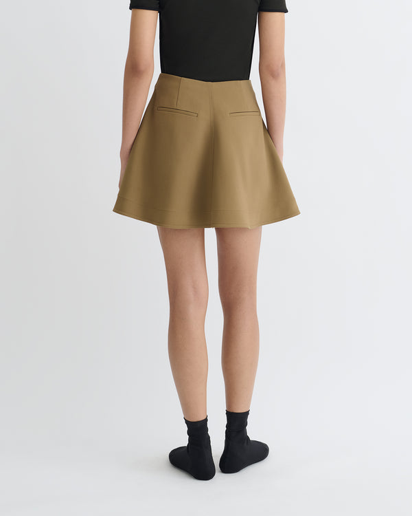 Nanushka Tenna - Tailored A-Line Mini Skirt - Brown