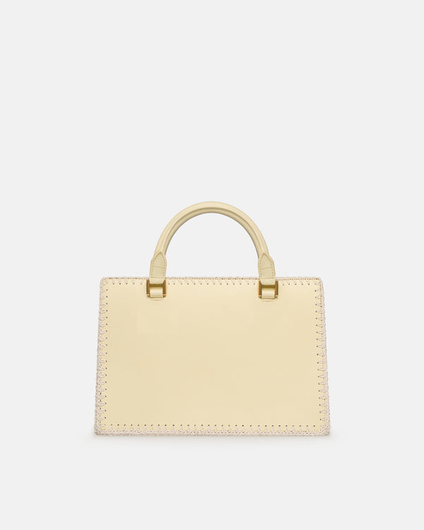 Nanushka The SANDI Symbol - Top Handle Bag - Moonbeam