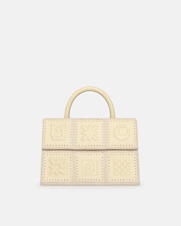 nanushka The SANDI Symbol - Top Handle Bag - Moonbeam