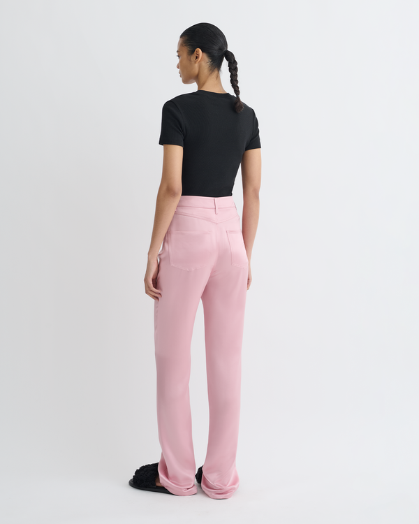 Nanushka Tita - Slip Satin Pants - Pink