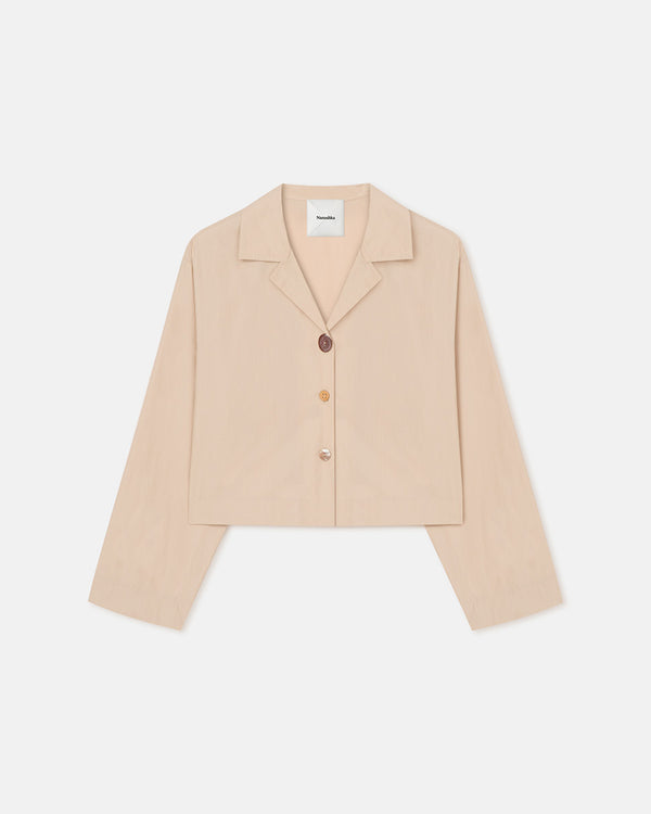 Nanushka Vally - Light Poplin Shirt - Beige