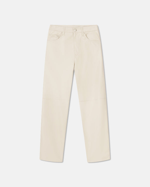 nanushka Vinni - Okobor™ Alt-Leather Pants - Creme