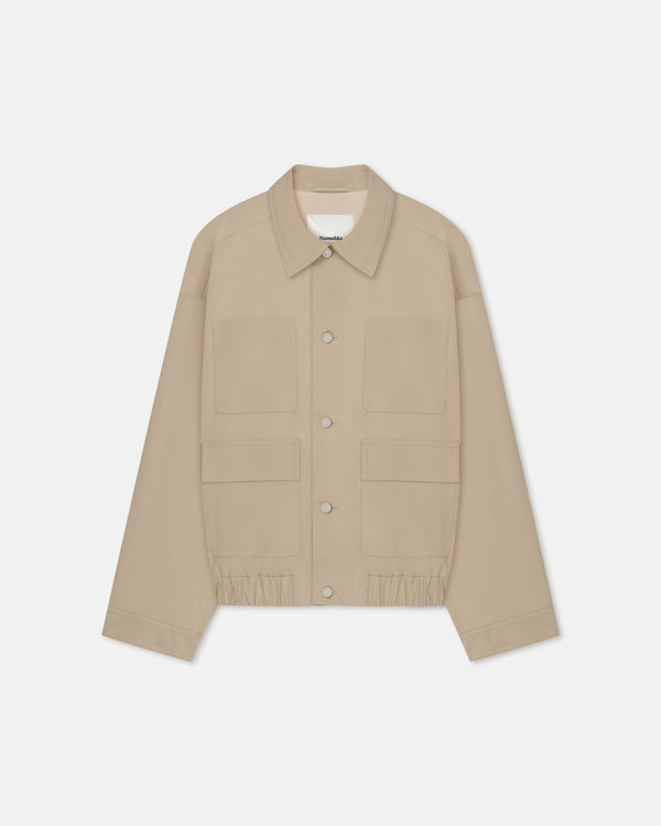 nanushka Zubin - Tech Twill Jacket - Pebble