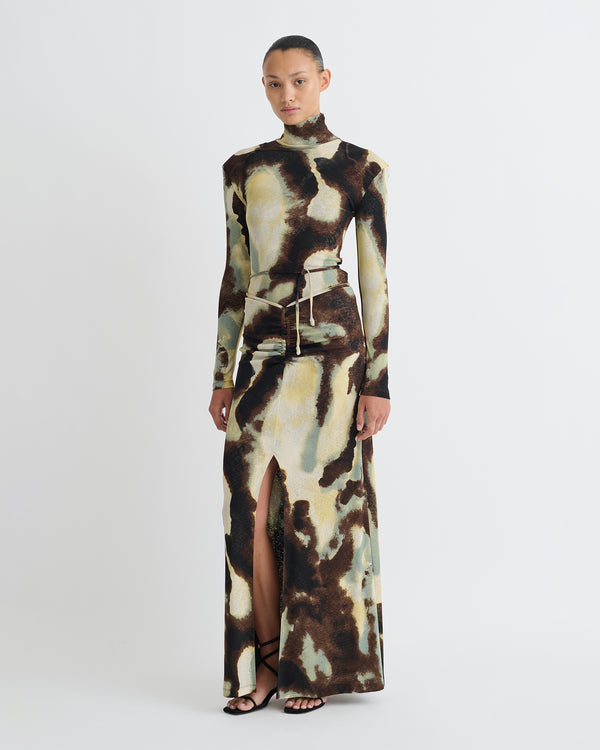 Nanushka Nayeli - Mesh Jersey Long Sleeved Top - Watercolor Sage