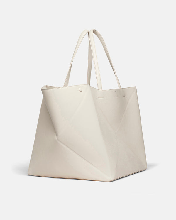 Nanushka Origami Tote Large - Alt-Nappa Tote - Off White