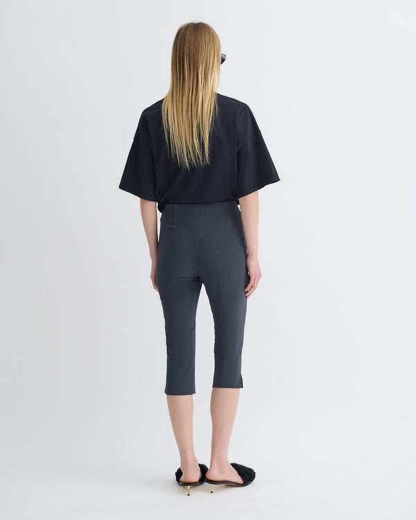 Nanushka Saoirse - Paper Jersey Capri Pants - Dusty Blue