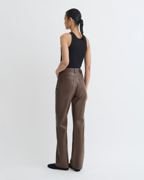 Nanushka Seldes - Regenerated Leather Pants - Chocolate