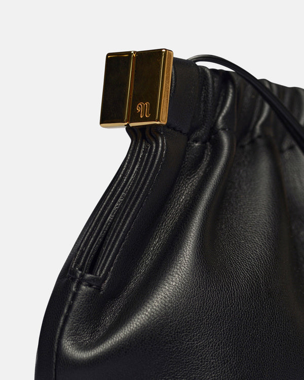 Nanushka THE BAR CLUTH MINI - Alt-nappa Mini Clutch - Black - Nanushka