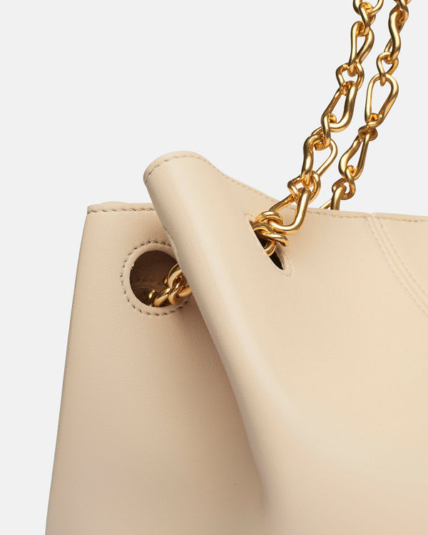 Nanushka THE GATHER BUCKET - Alt-nappa Bucket Bag - Creme - Nanushka